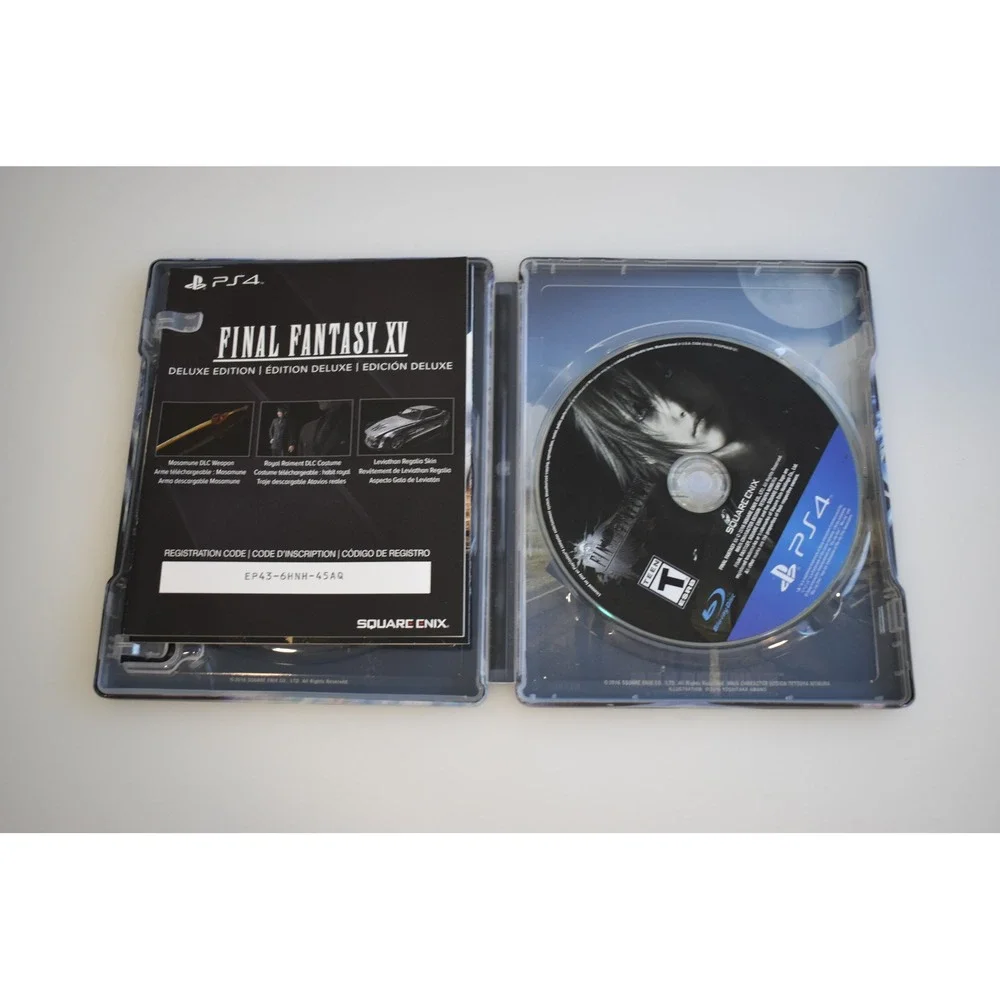 Final Fantasy XV Deluxe Edition PlayStation 4 PS4 Steelbook Complete in Box